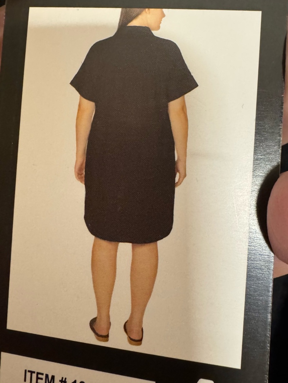 NWT Spring/Summer Linen Blend Black Shirt Dress PLUS: 2X #CL - Picture 3 of 6
